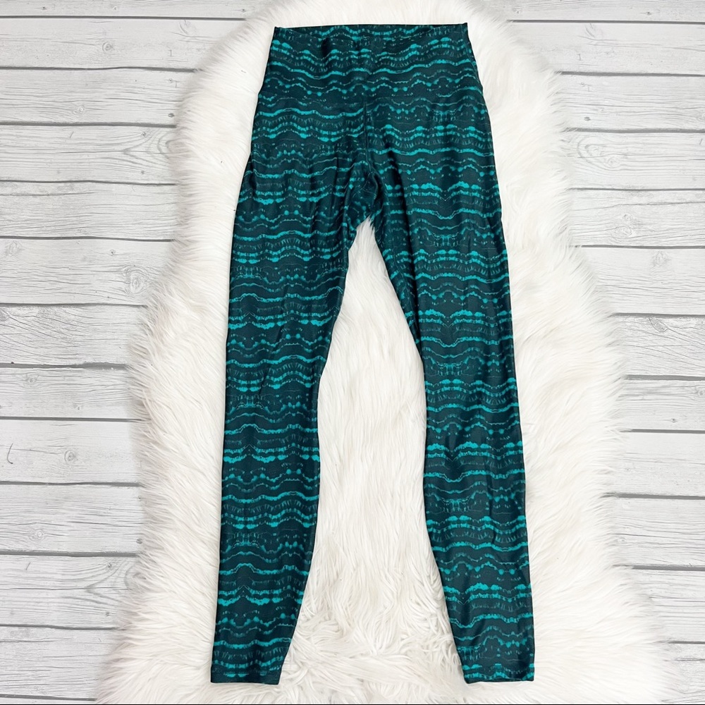 FABLETICS green patterned full length leggings